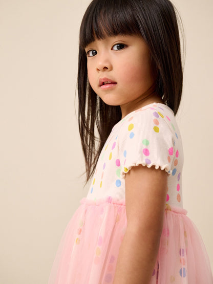 Rainbow Spot Mesh Skirt Dress (3mths-7yrs) image 3