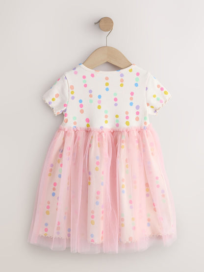 Rainbow Spot Mesh Skirt Dress (3mths-7yrs) image 5