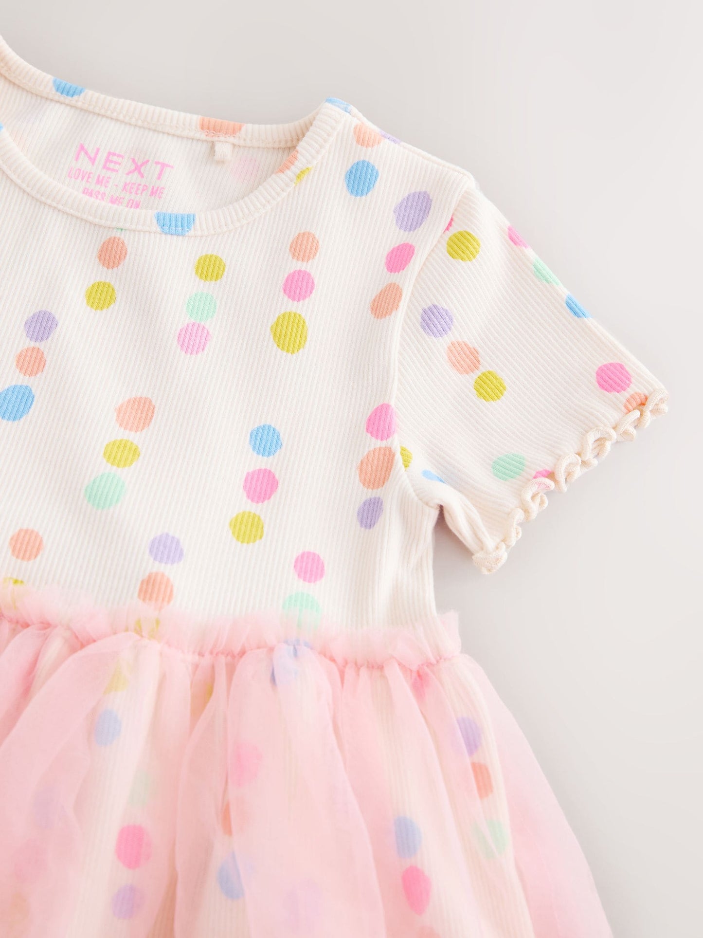 Rainbow Spot Mesh Skirt Dress (3mths-7yrs) image 6