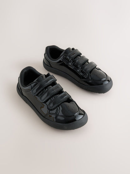 Black Patent Leather Barefoot Trainers image 1