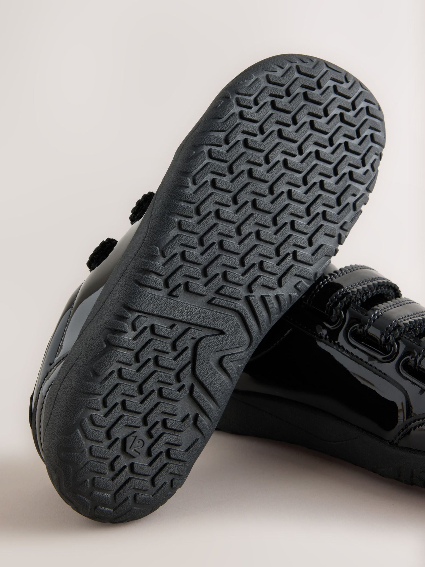 Black Patent Leather Barefoot Trainers image 3
