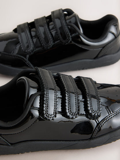 Black Patent Leather Barefoot Trainers image 4