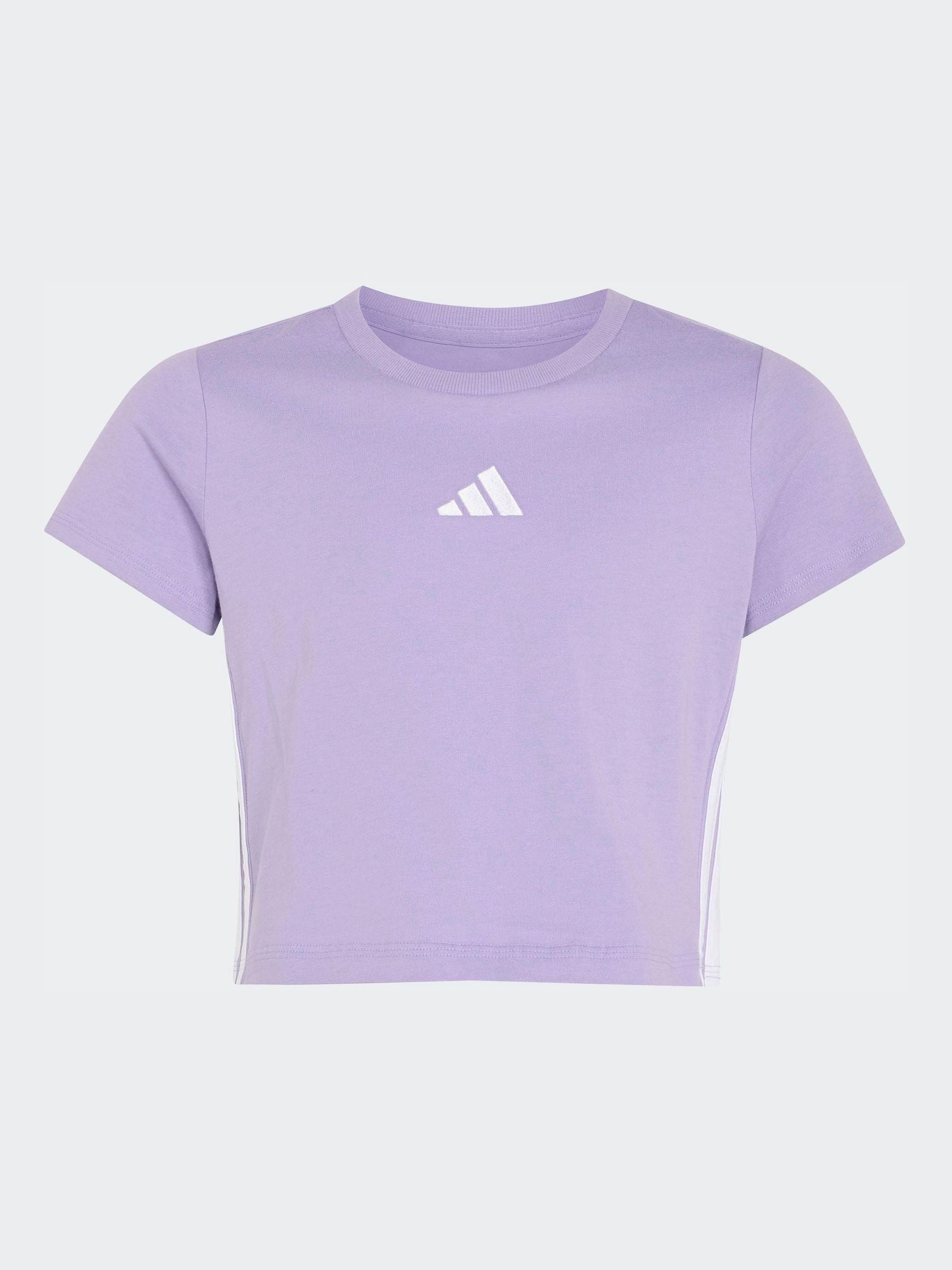 Dsiney Kidz - adidas Lilac 3-Stripes Essentials Baby T-Shirt image 1