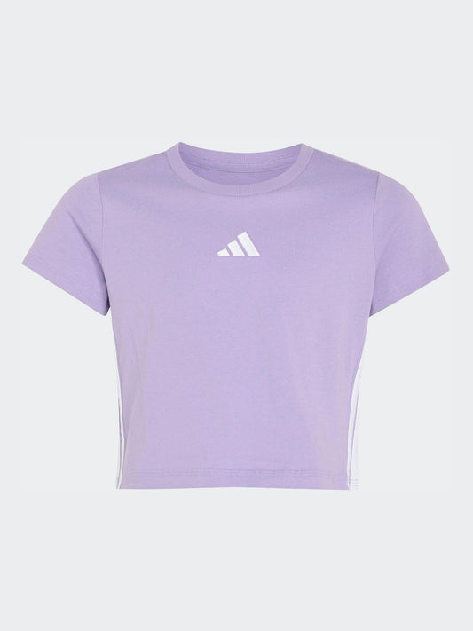 Dsiney Kidz - adidas Lilac 3-Stripes Essentials Baby T-Shirt image 1
