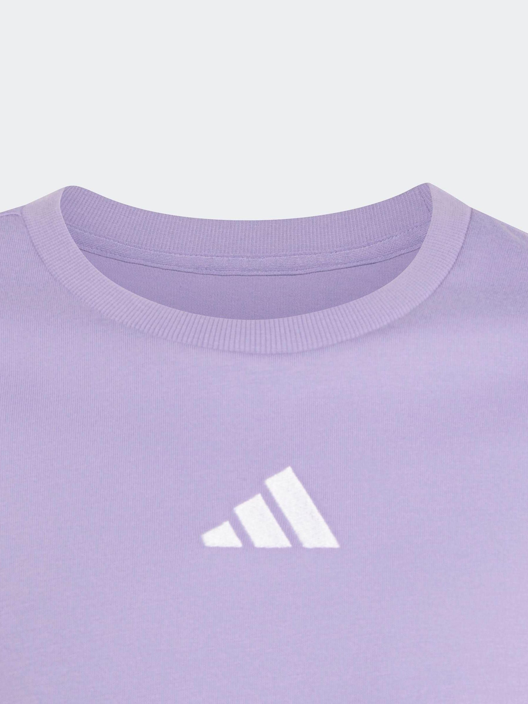 Dsiney Kidz - adidas Lilac 3-Stripes Essentials Baby T-Shirt image 3