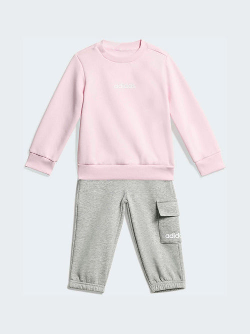 adidas Pink Sweat Top & Joggers Set image 1