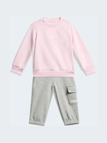 adidas Pink Sweat Top & Joggers Set image 1