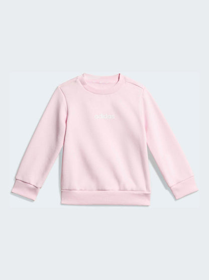 adidas Pink Sweat Top & Joggers Set image 2