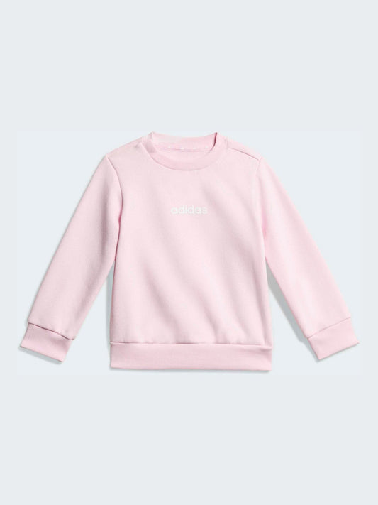 adidas Pink Sweat Top & Joggers Set image 2