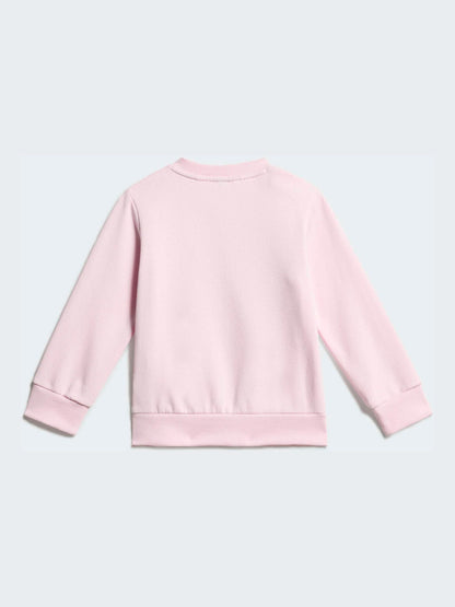 adidas Pink Sweat Top & Joggers Set image 3