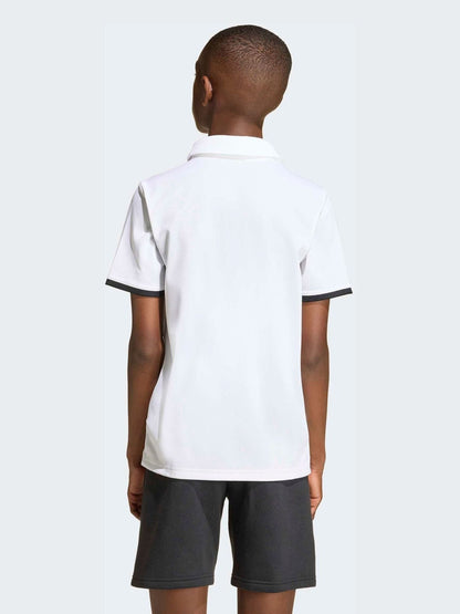 Dsiney Kidz - adidas White Entrada 26 Kids Polo Shirt image 2