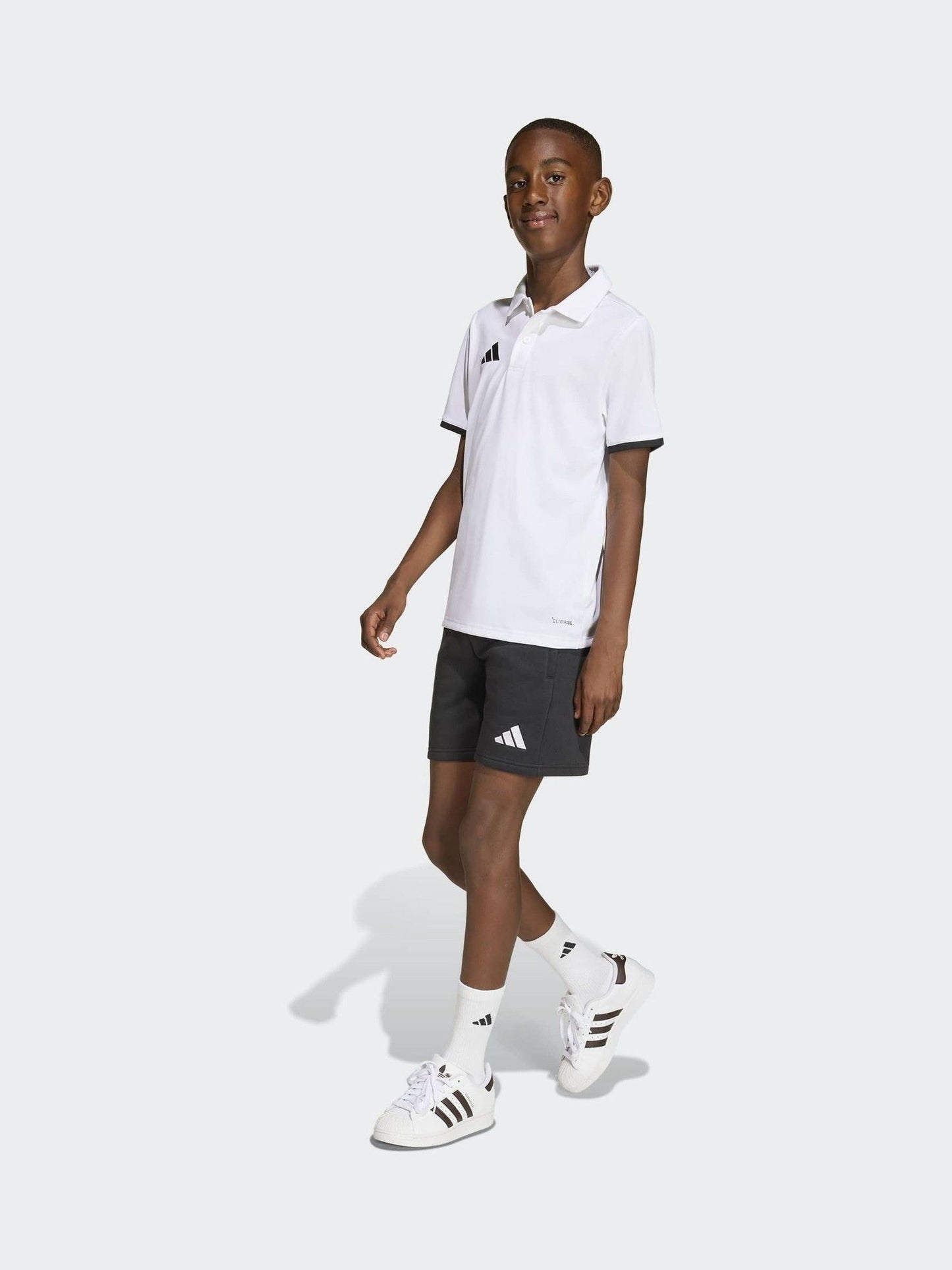 Dsiney Kidz - adidas White Entrada 26 Kids Polo Shirt image 3
