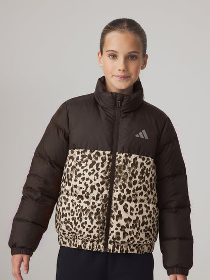 Dsiney Kidz - adidas Brown/Animal Junior Synthetic Down AllOver Print Jacket image 1