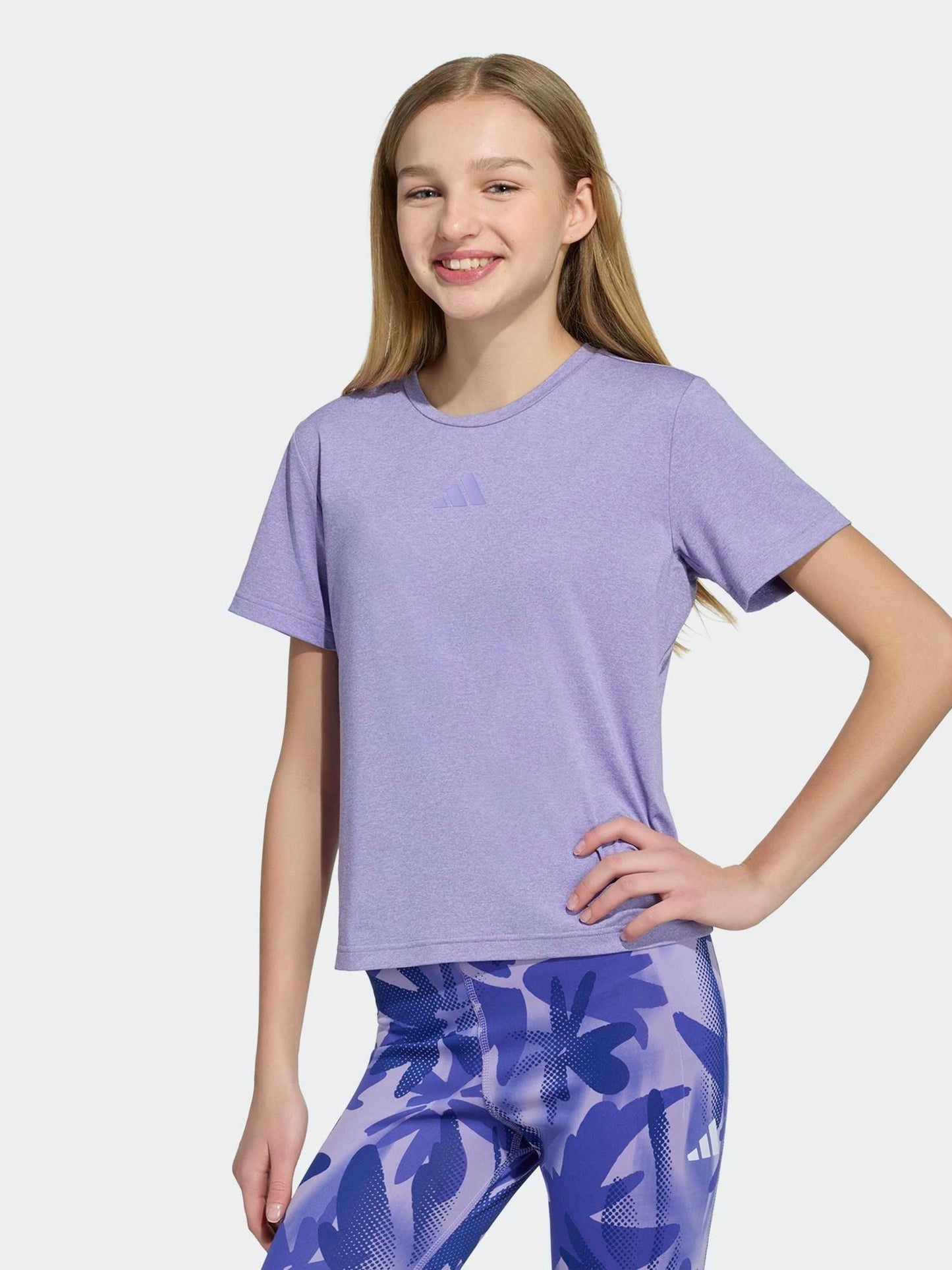 Dsiney Kidz - adidas Purple Sportswear Mid-Layer T-Shirt image 1
