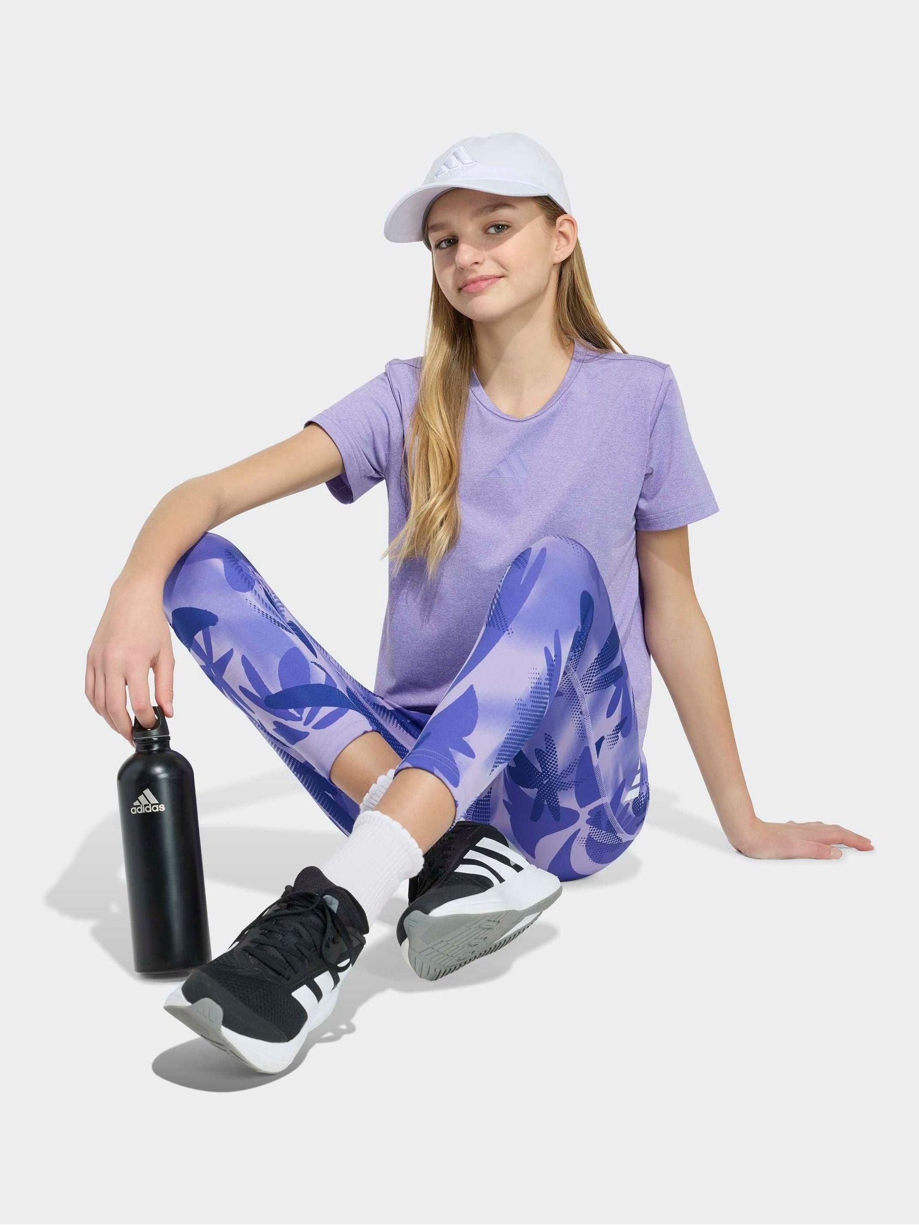 Dsiney Kidz - adidas Purple Sportswear Mid-Layer T-Shirt image 3