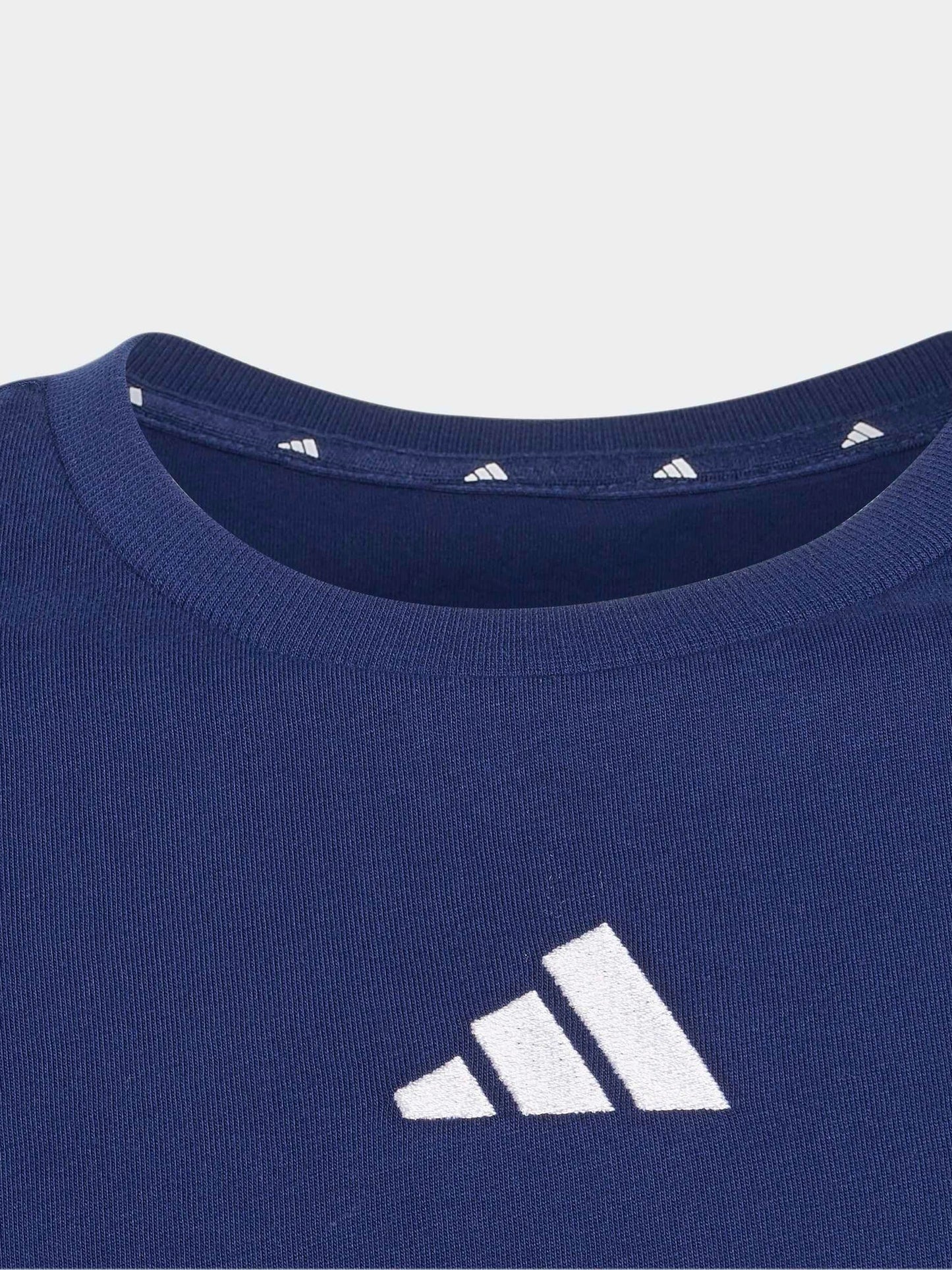 Dsiney Kidz - adidas Blue 3-Stripes Essentials Baby T-Shirt image 3