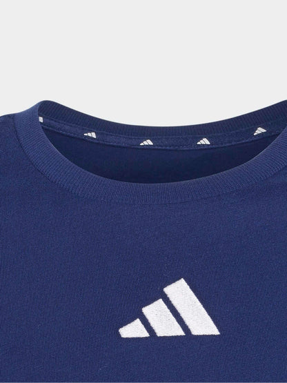 Dsiney Kidz - adidas Blue 3-Stripes Essentials Baby T-Shirt image 3
