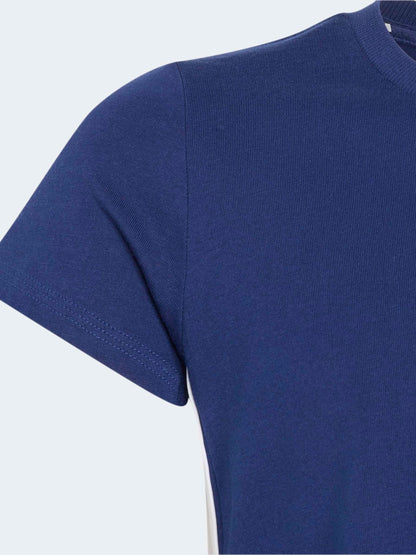 Dsiney Kidz - adidas Blue 3-Stripes Essentials Baby T-Shirt image 4