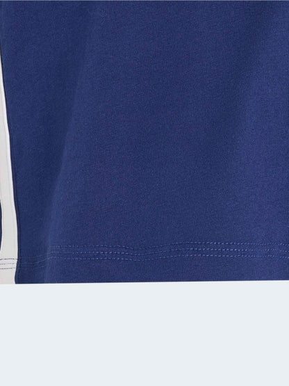 Dsiney Kidz - adidas Blue 3-Stripes Essentials Baby T-Shirt image 5