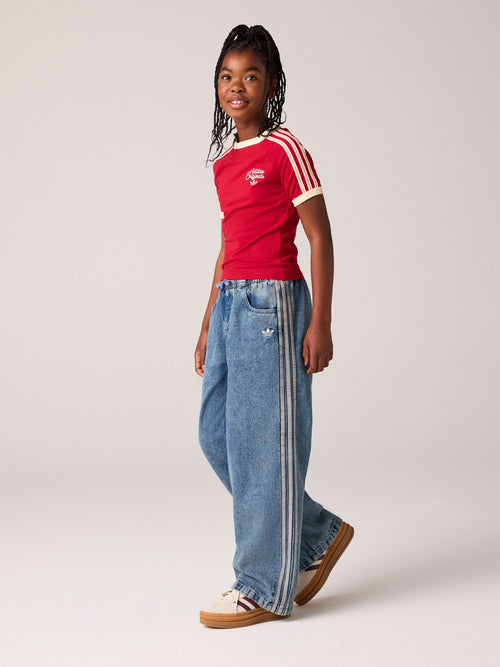 Dsiney Kidz - adidas Originals Blue Wide Leg Denim Jeans image 1