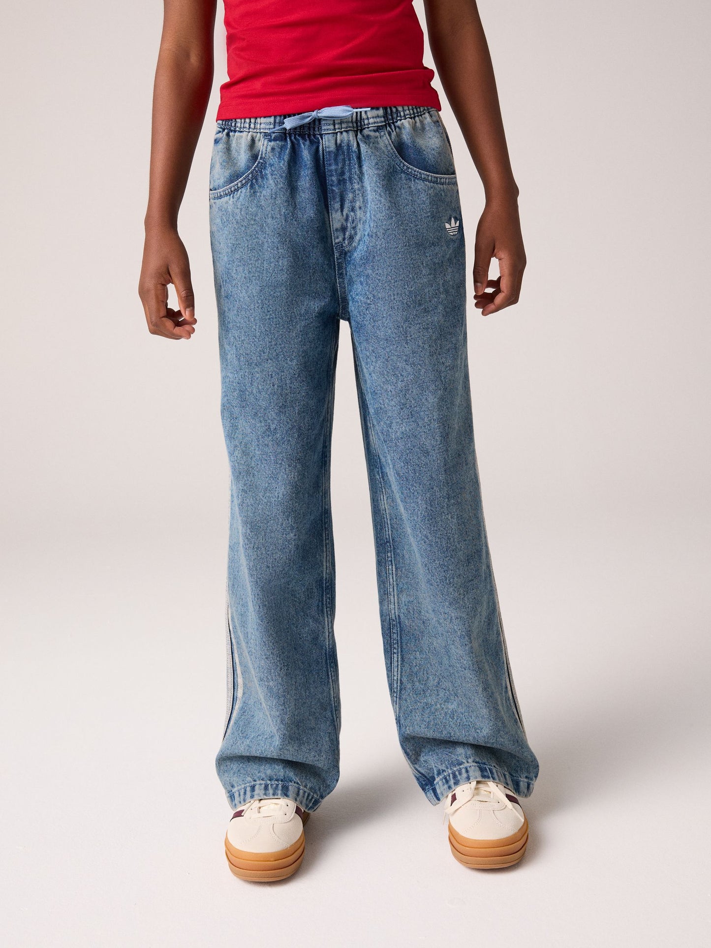 Dsiney Kidz - adidas Originals Blue Wide Leg Denim Jeans image 2