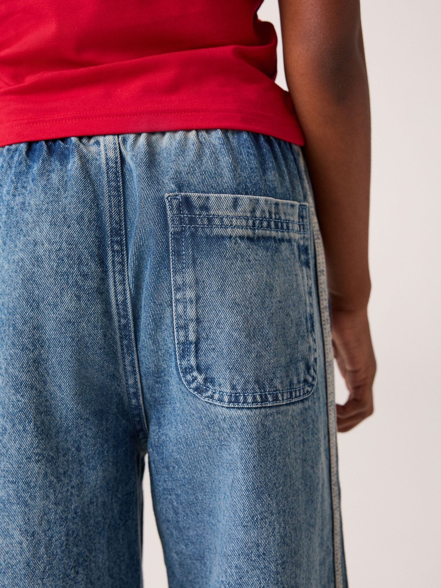 Dsiney Kidz - adidas Originals Blue Wide Leg Denim Jeans image 5