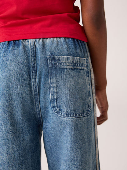 Dsiney Kidz - adidas Originals Blue Wide Leg Denim Jeans image 5