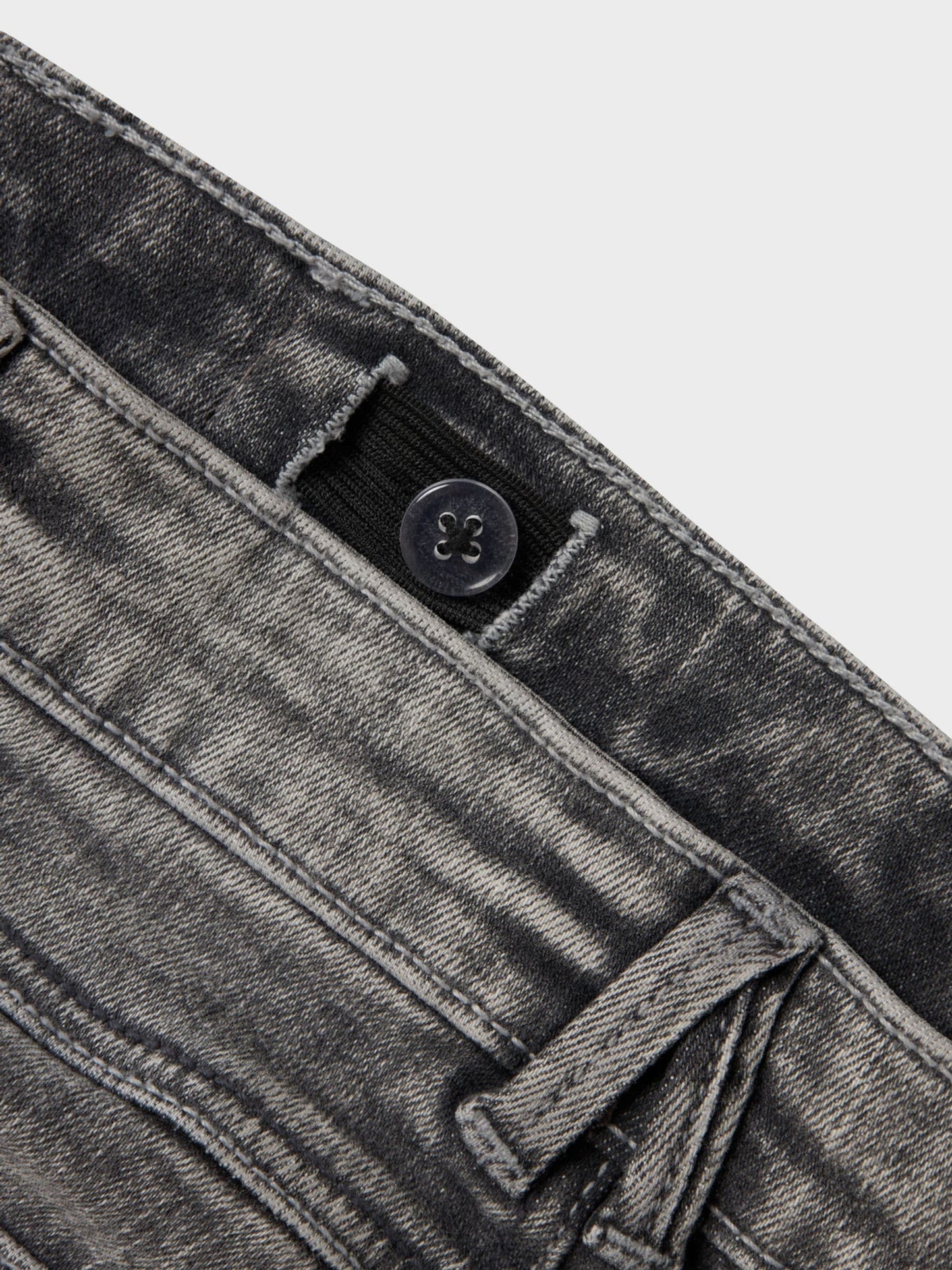 Dsiney Kidz - Name It Dark Grey Girls Flare Jeans With Adjustable Waist image 4