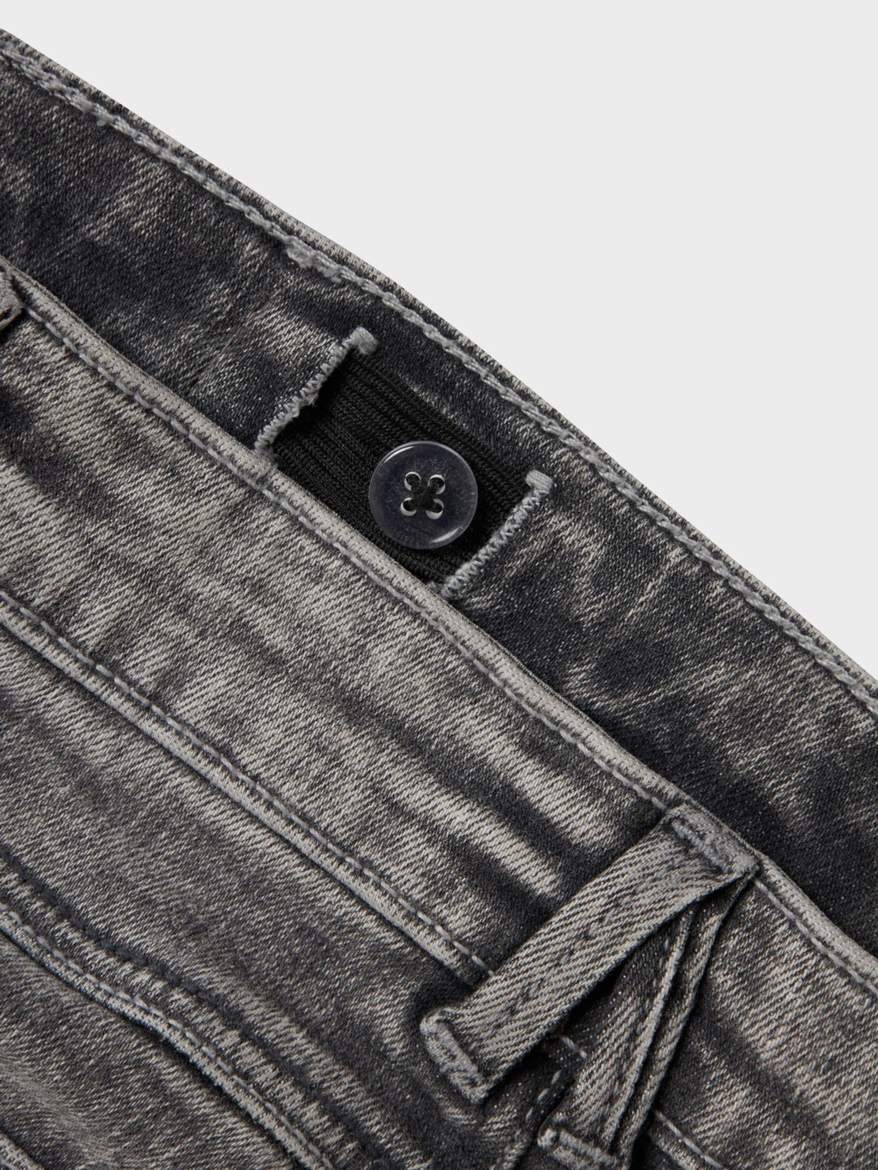 Dsiney Kidz - Name It Dark Grey Girls Flare Jeans With Adjustable Waist image 4
