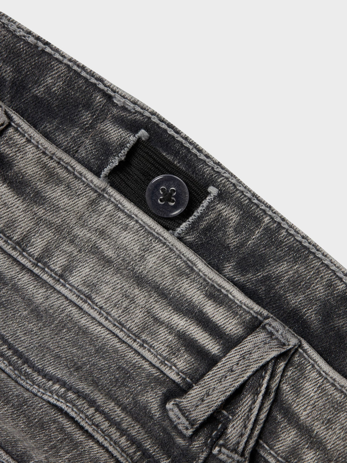 Dsiney Kidz - Name It Dark Grey Girls Flare Jeans With Adjustable Waist image 4