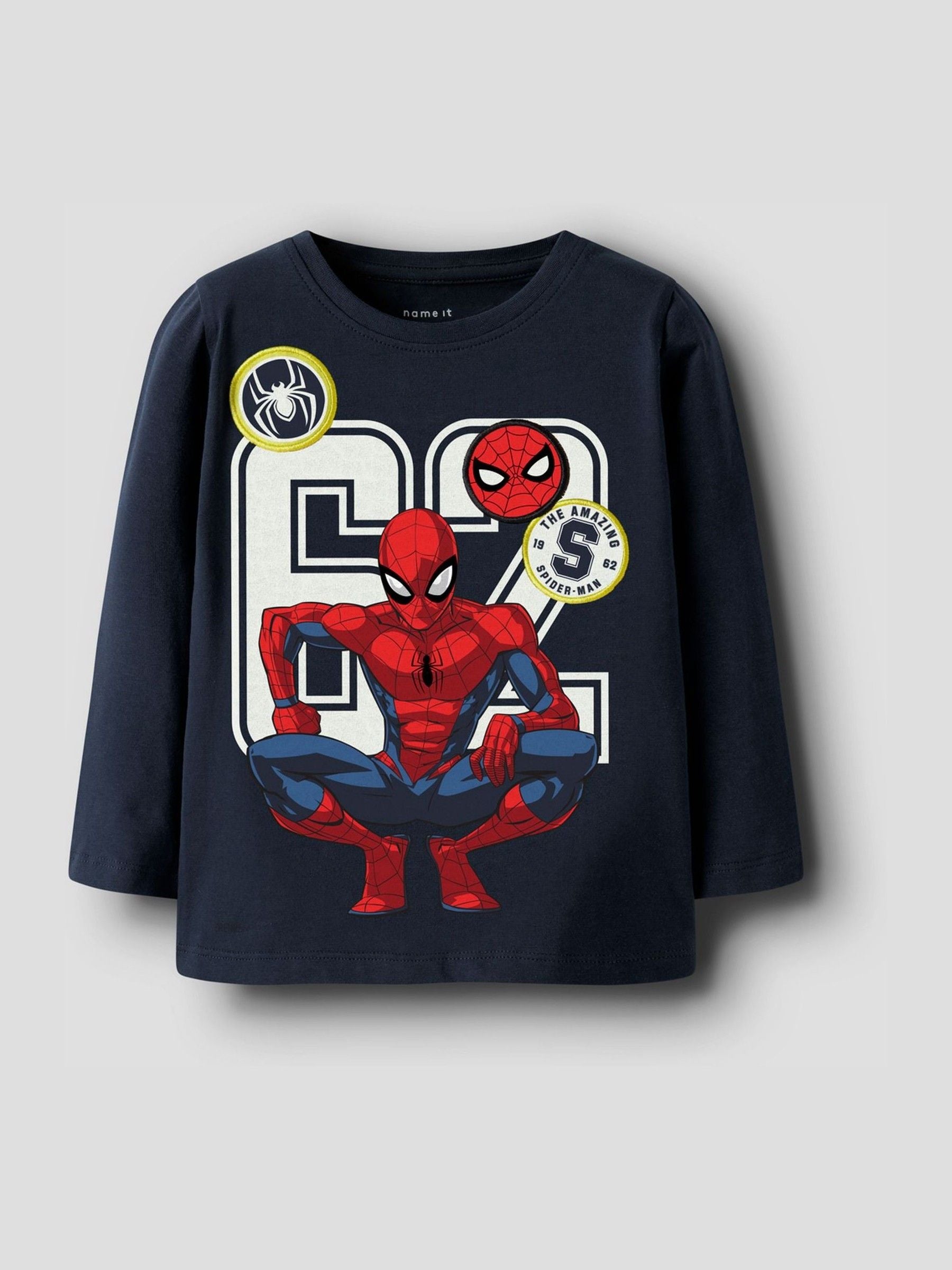 Name It Blue Spiderman Long Sleeve T-Shirt image 2