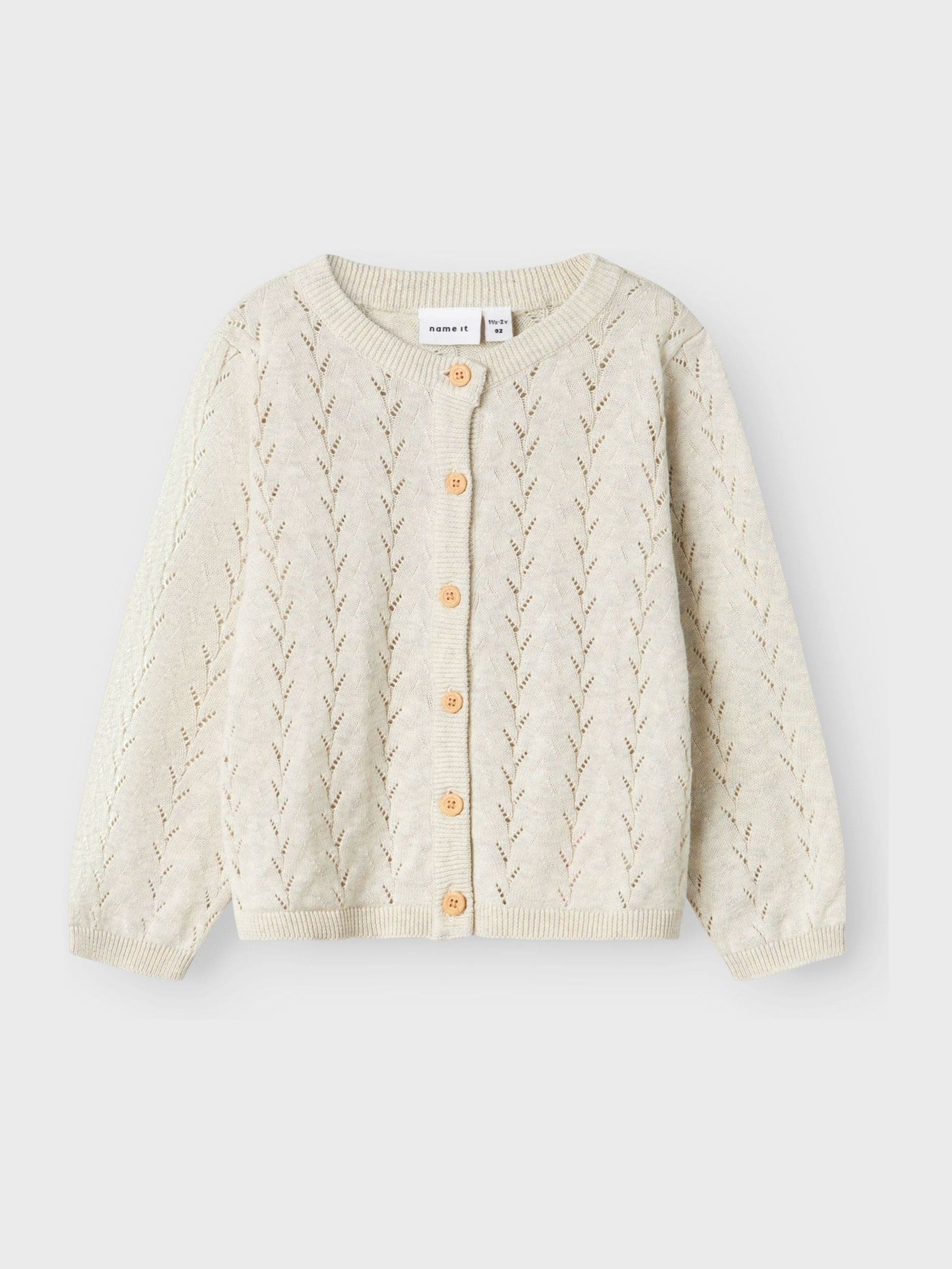 Dsiney Kidz - Name It Cream Pointelle Knit Cardigan image 2