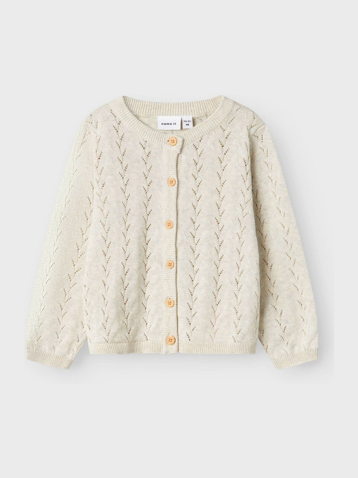 Dsiney Kidz - Name It Cream Pointelle Knit Cardigan image 2