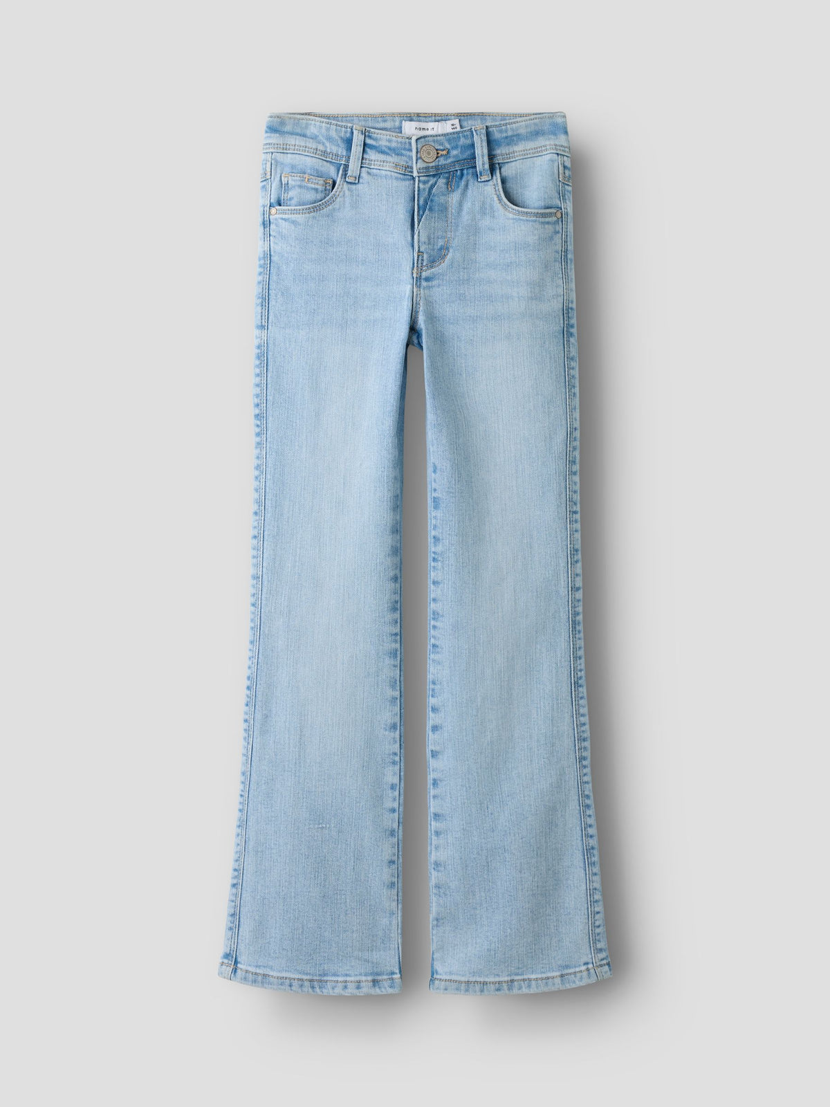 Dsiney Kidz - Name It Sky Blue Girls Flare Jeans With Adjustable Waist image 1