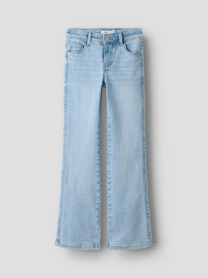 Dsiney Kidz - Name It Sky Blue Girls Flare Jeans With Adjustable Waist image 1