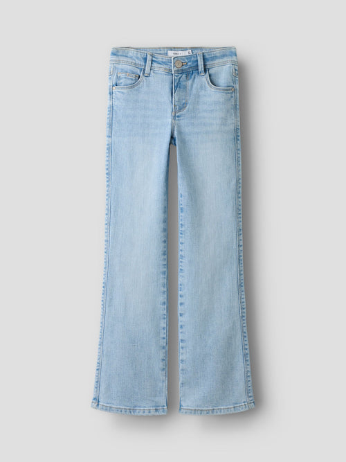 Dsiney Kidz - Name It Sky Blue Girls Flare Jeans With Adjustable Waist image 1