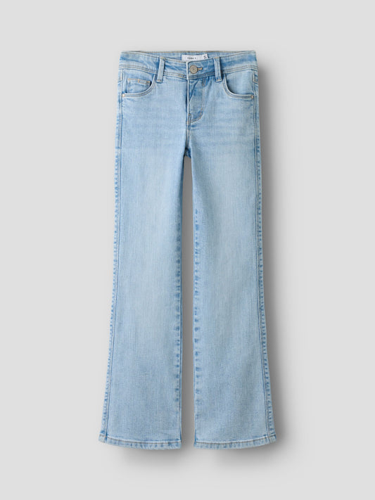 Dsiney Kidz - Name It Sky Blue Girls Flare Jeans With Adjustable Waist image 1