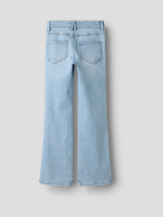 Dsiney Kidz - Name It Sky Blue Girls Flare Jeans With Adjustable Waist image 2