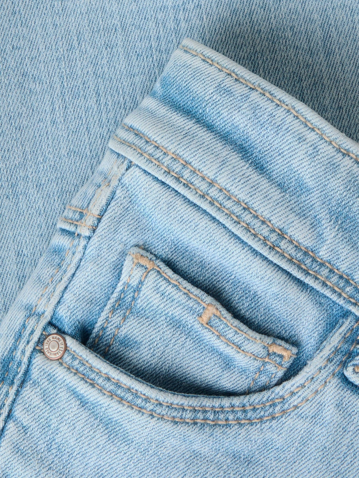 Dsiney Kidz - Name It Sky Blue Girls Flare Jeans With Adjustable Waist image 4