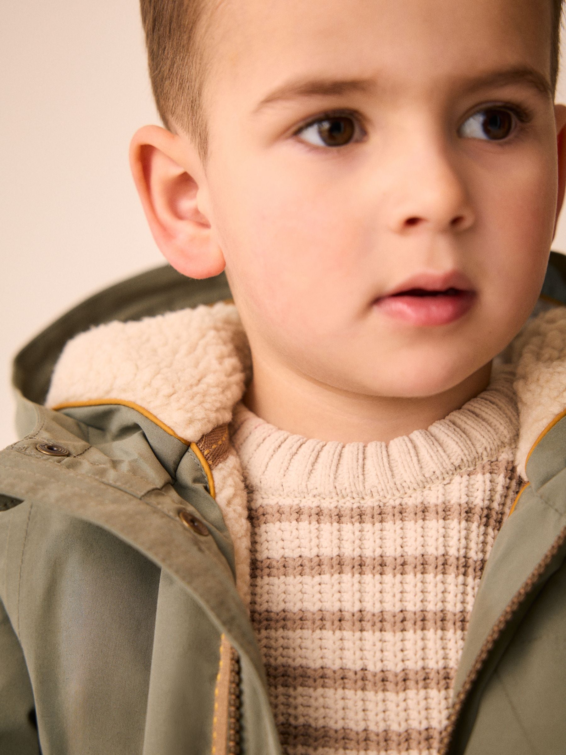 Dsiney Kidz - Green Waterproof Borg Lined Parka (3mths-7yrs) image 5