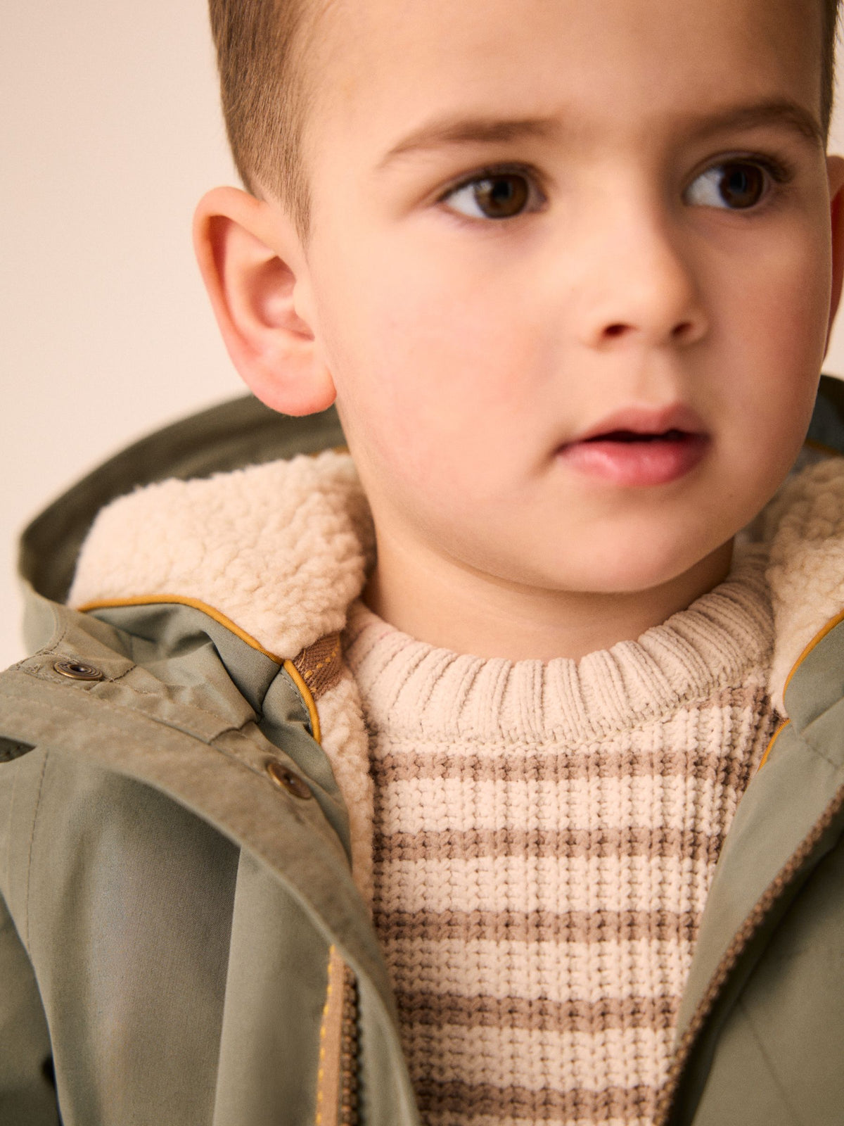 Dsiney Kidz - Green Waterproof Borg Lined Parka (3mths-7yrs) image 5