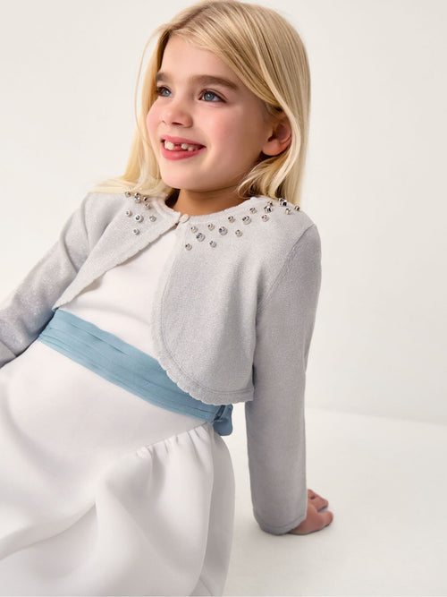 Monsoon Silver Diamanté Embellished Cardigan image 1