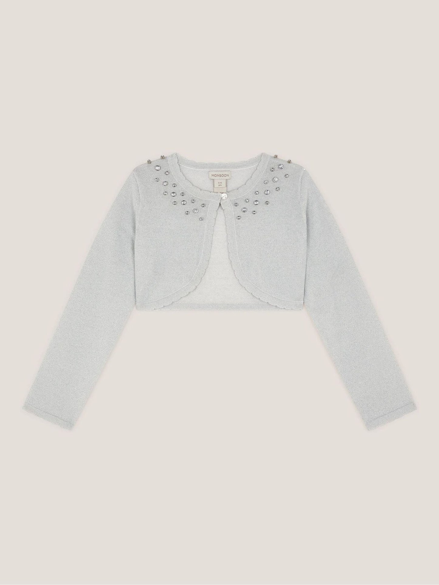 Monsoon Silver Diamanté Embellished Cardigan image 2