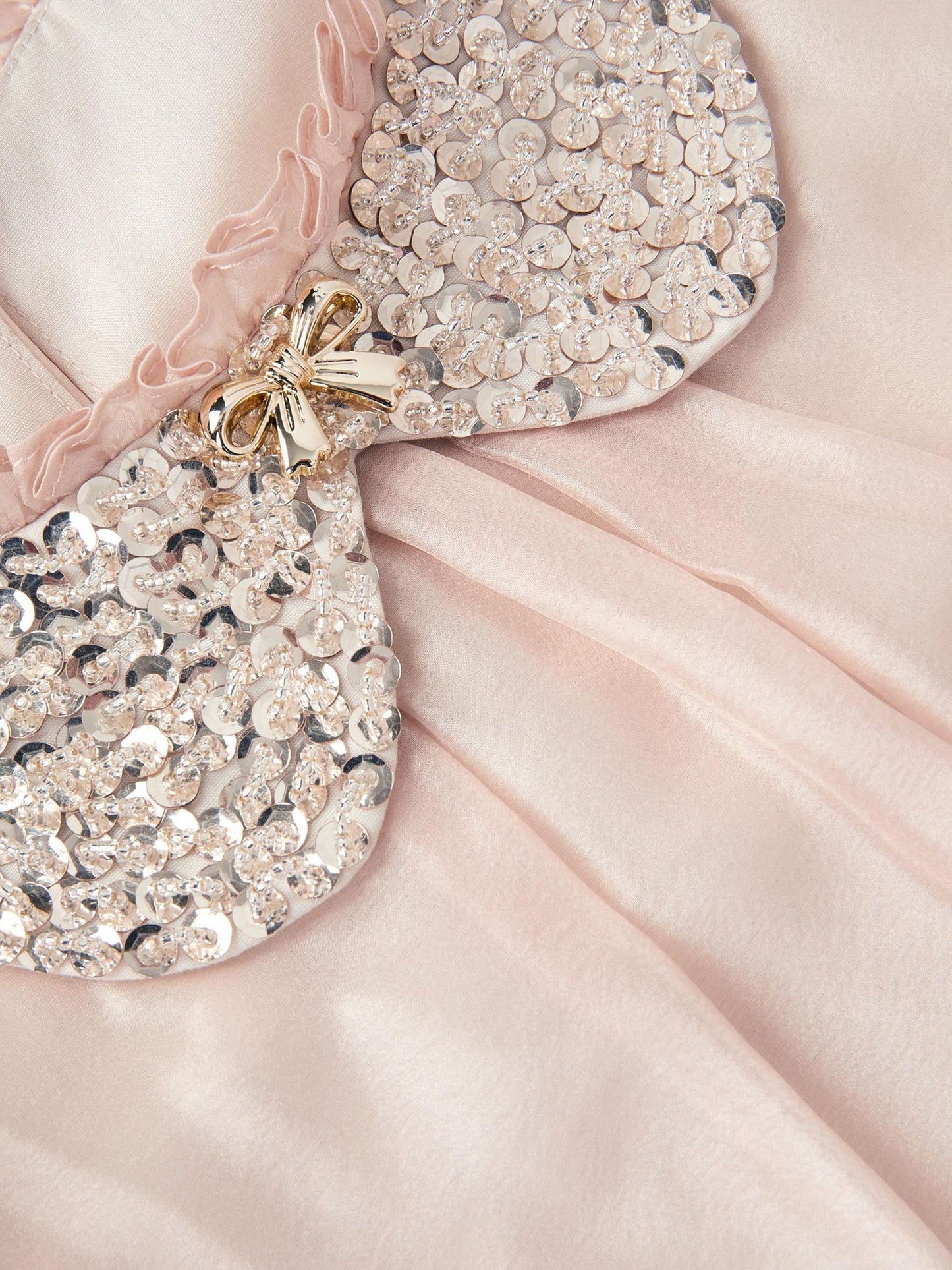 Monsoon Gold Nicolette Beaded Collar Party Dress image 3