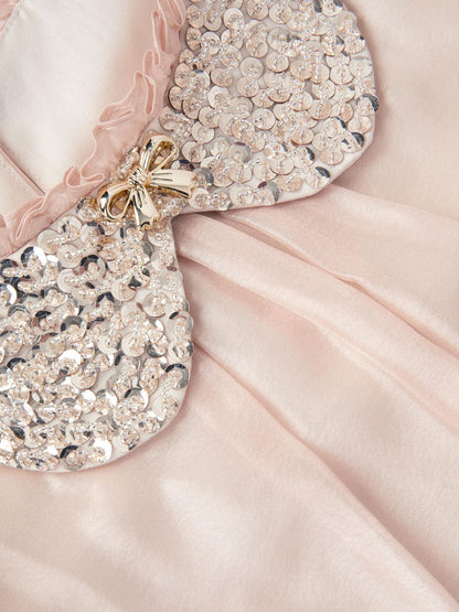 Monsoon Gold Nicolette Beaded Collar Party Dress image 3