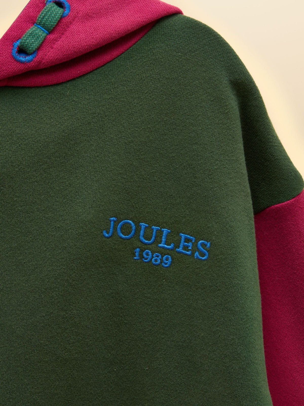 Dsiney Kidz - Joules Kids' Parkside Green Colourblock Hoodie image 3