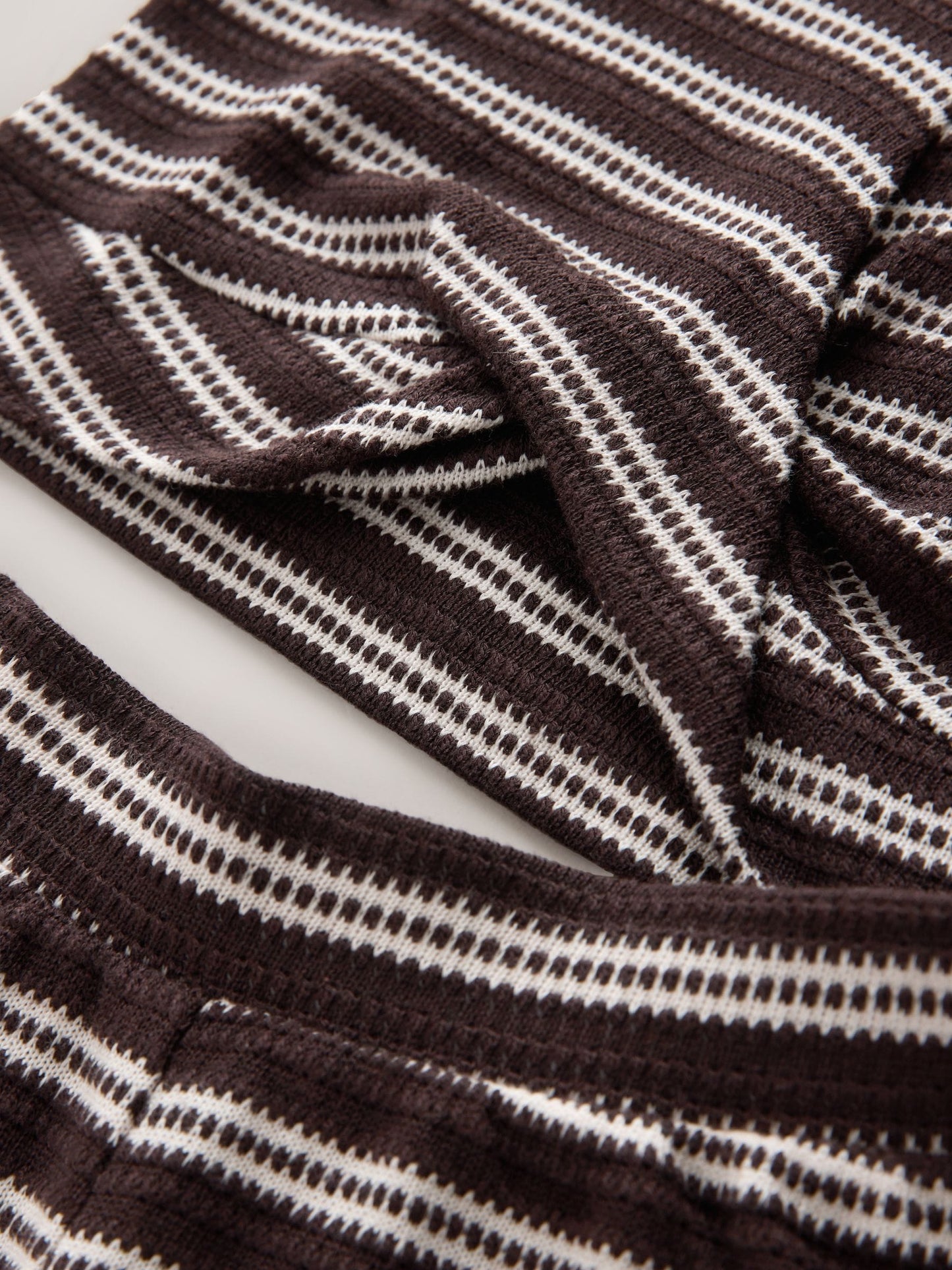 Dsiney Kidz - Chocolate Brown Stripe Wrap Top And Wide Leg Set (3-16yrs) image 8