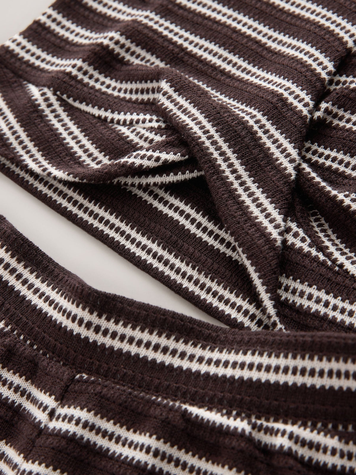 Dsiney Kidz - Chocolate Brown Stripe Wrap Top And Wide Leg Set (3-16yrs) image 8