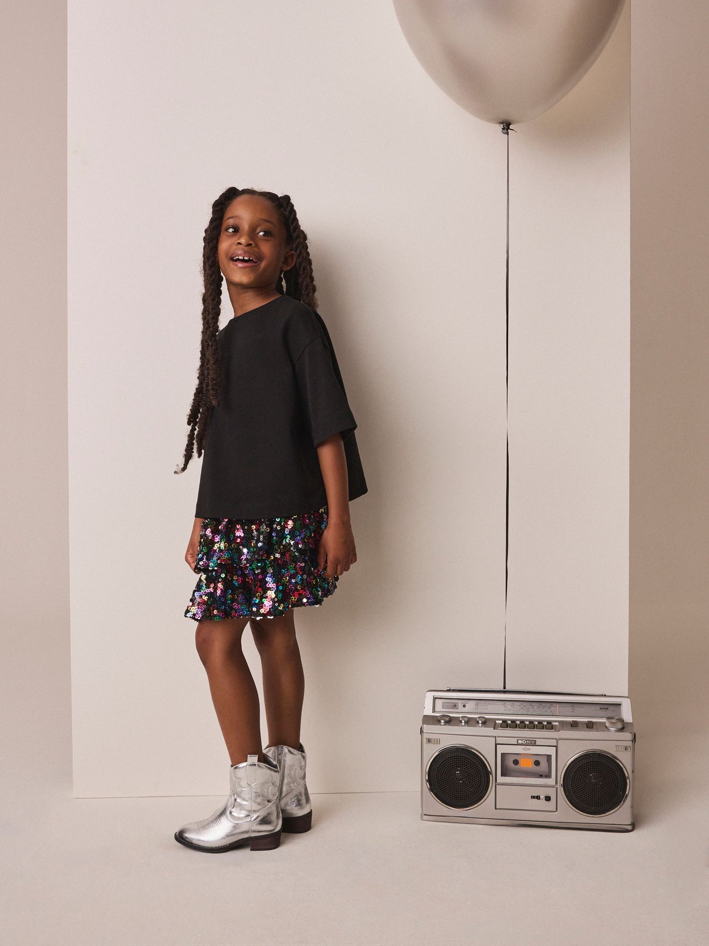 Dsiney Kidz - Multi Sequin Tiered Rara Skirt (3-16yrs) image 2