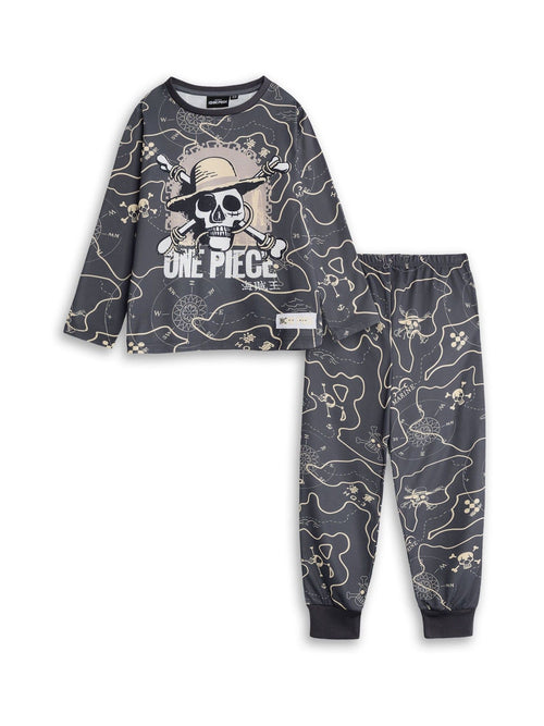 Vanilla Underground Grey One Piece Logo Long Sleeve Long Leg Pyjamas Set - image 1